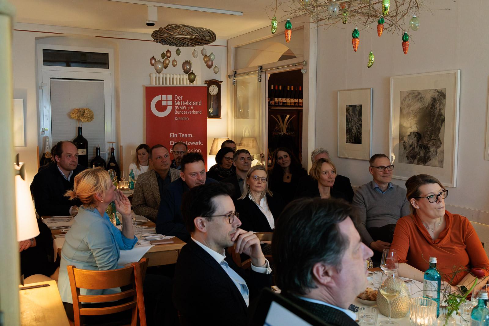 Volles Haus bei der BVMW Veranstaltung in Radebeul.